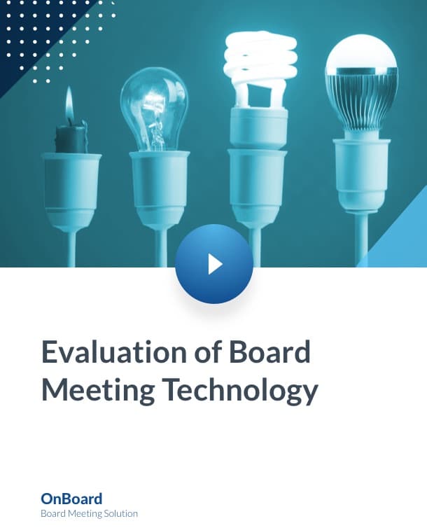 Evaluation of Board Meeting Technology